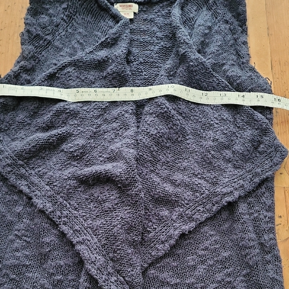 **Removing 7/24**Mossimo Supply Co Blue Knit Cardigan Sweater Vest - Picture 2 of 6